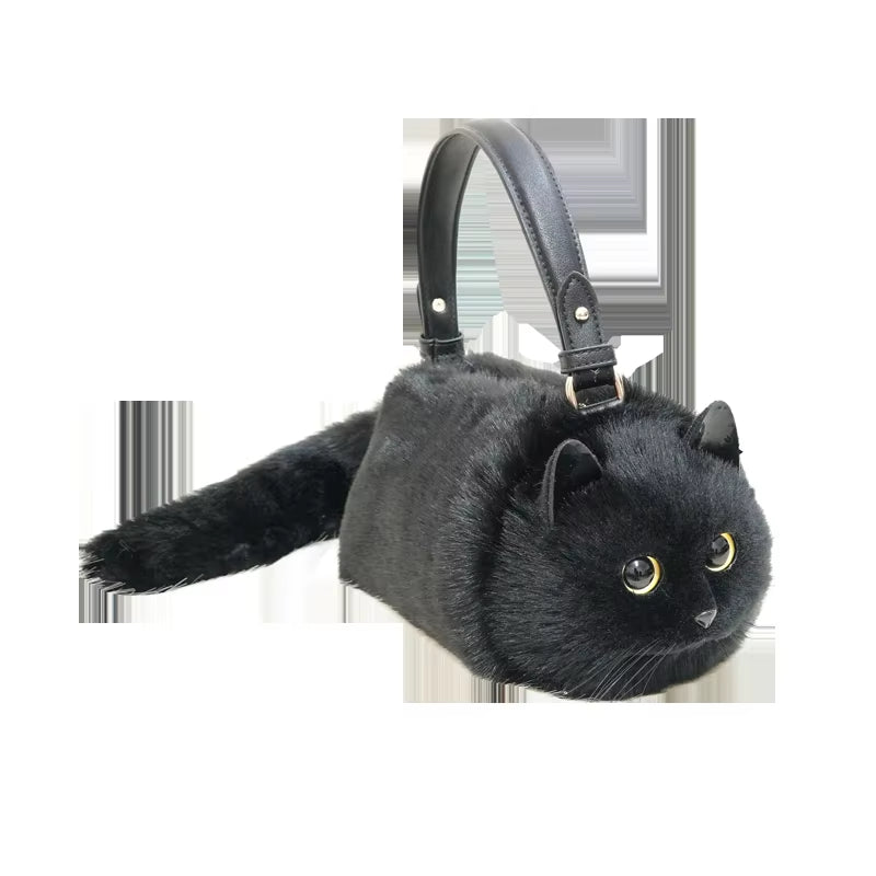 Chic and Adorable Luxury Women's Cat Tote Bag: The Perfect Shopper and Crossbody Clutch for Every Occasion