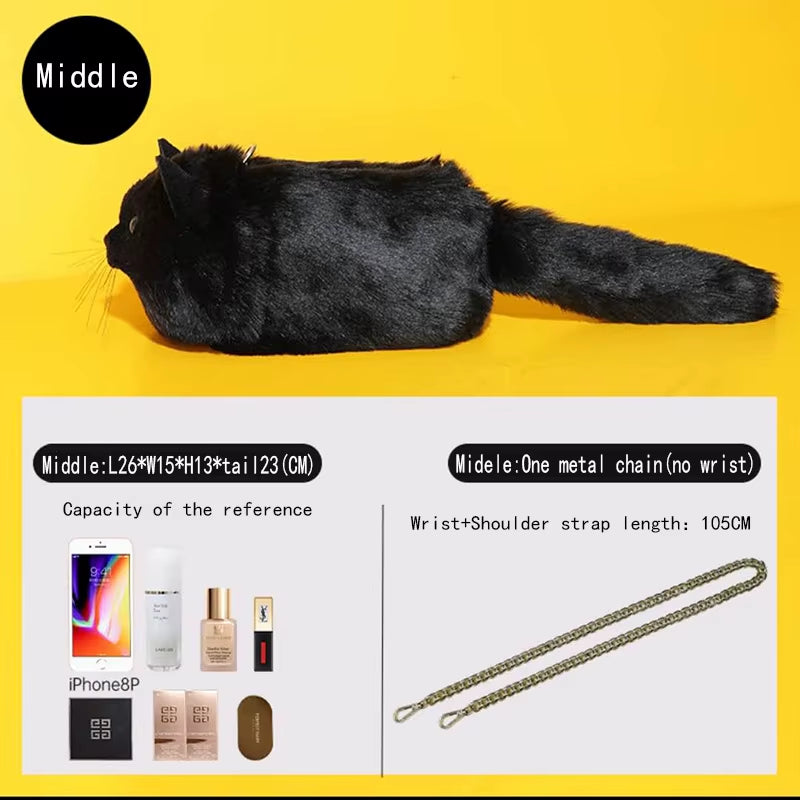 Chic and Adorable Luxury Women's Cat Tote Bag: The Perfect Shopper and Crossbody Clutch for Every Occasion