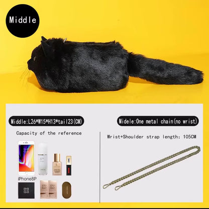 Chic and Adorable Luxury Women's Cat Tote Bag: The Perfect Shopper and Crossbody Clutch for Every Occasion